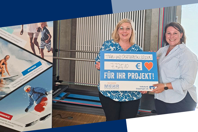 30 erfolgreiche Crowdfundingprojekte: Im Jahr wurden über unsere Plattform „Viele schaffen mehr“ 30 Crowdfundingprojekte erfolgreich finanziert. Über 75.000 Euro haben wir hierbei als Zuspende aus den Mitteln des VR GewinnSparen dazu gegeben. Zum Beispiel finanzierte der Sportvereinszentrum FITplus des Turn- und Sportverein Süßen 1883 e.V. ein Koordinationstrainingsgerät, um ein Training für alle Generationen noch effizienter zu machen.